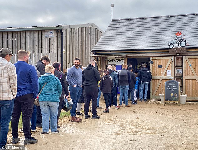 Huge queues have been forming outside Jeremy Clarkson