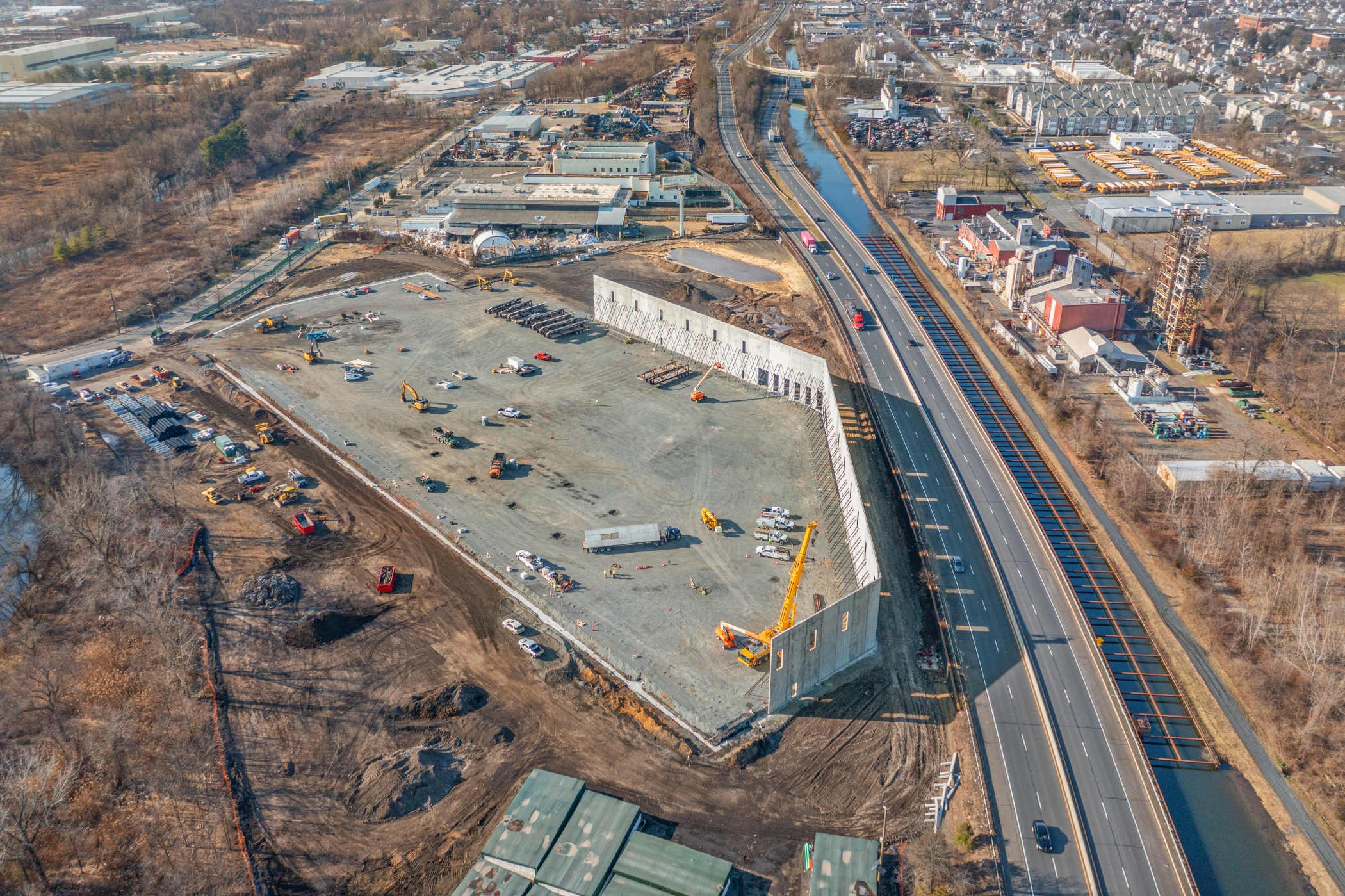 The Lawrence Logistics Center is under construction in the Garden State. (Avison Young)