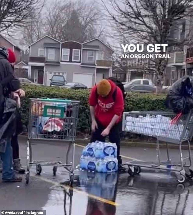 Drug addicts have devised a scheme where they use food stamp benefits to buy cases of bottled water which they empty out to obtain a 10 cent bottle deposit