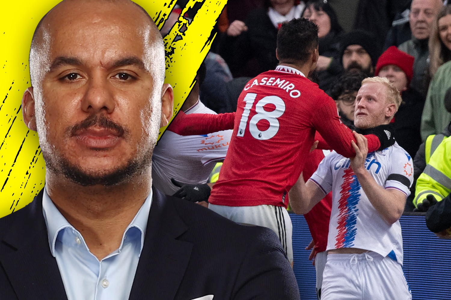 Gabriel Agbonlahor tells Man United to discipline 'Brock Lesnar' Casemiro for strangling Will Hughes and getting sent off