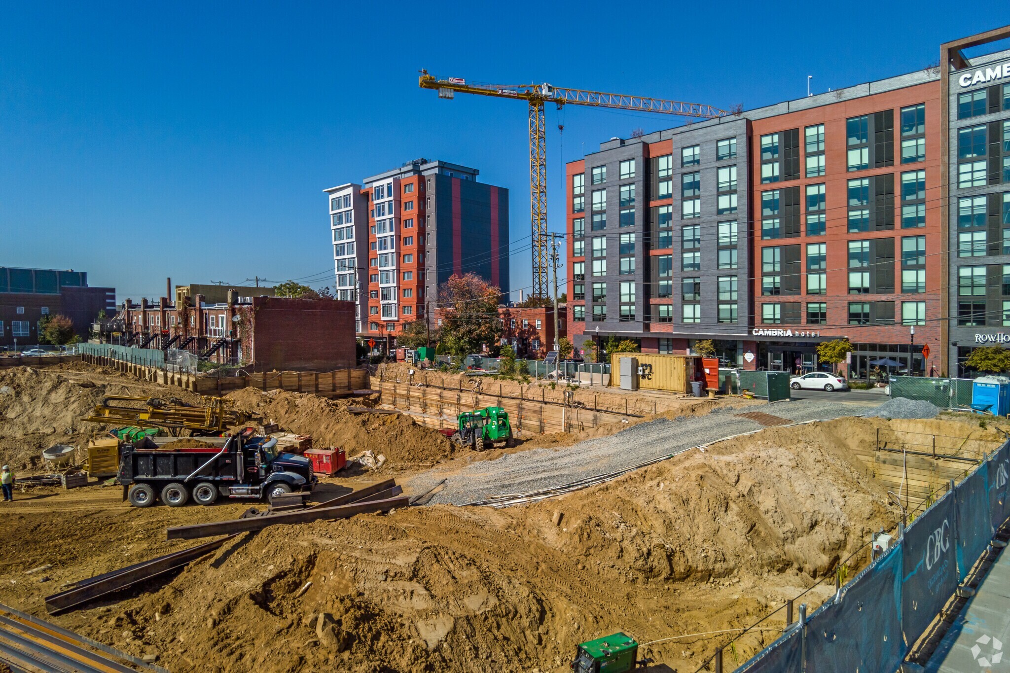 Multifamily development is the leading target of funds raised to be deployed in federally designated opportunity zones such as Washington, D.C.’s Buzzard Point neighborhood where the 501-unit Vermeer on Potomac Avenue is under construction. (CoStar)