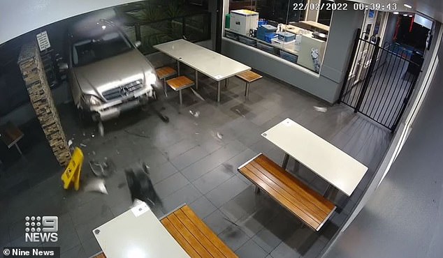 A judge has released disturbing footage of Abbas Hayder Al-Khafaji trying to mow down his partner outside of a Narellan McDonalds before threatening her and a staff member with a knife.