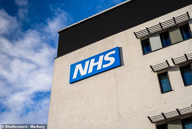 NHS logo on medical centre (file photo). Leaders have claimed they cannot afford to offer striking nurses and paramedics pay rises without cutting services, while creating hundreds of ‘woke’ roles