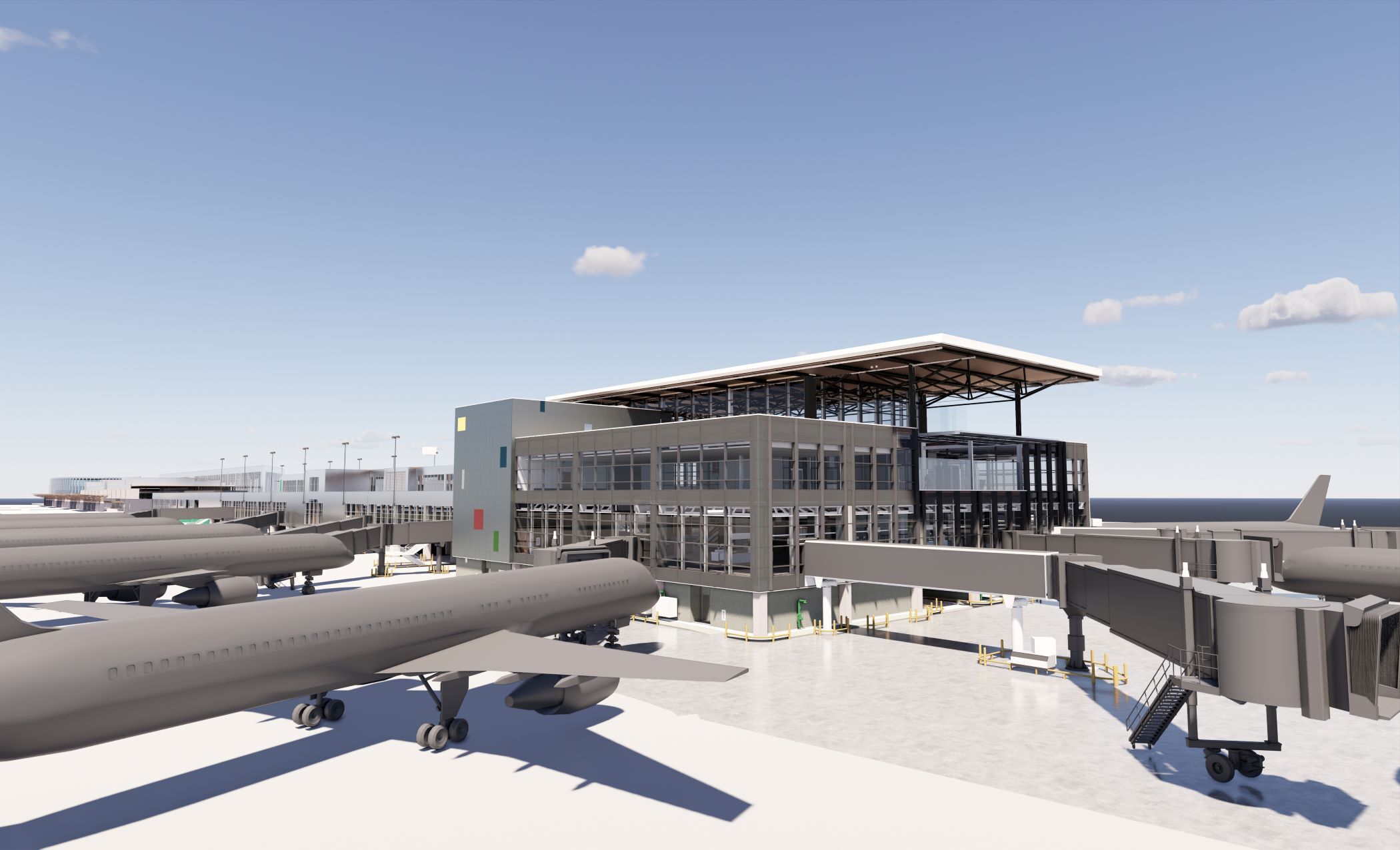 Austin-Bergstrom International Airport plans to start construction later this year on a $165 million expansion that will bring three new gates to the airport. (Austin-Bergstrom International Airport)