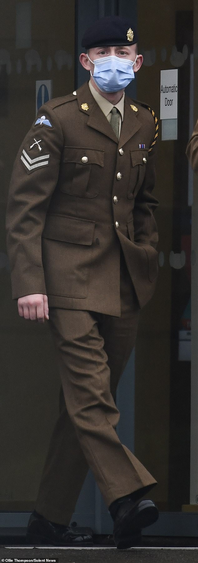 Corporal Daniel Conway allegedly raped the woman after a night out. A court martial heard the victim