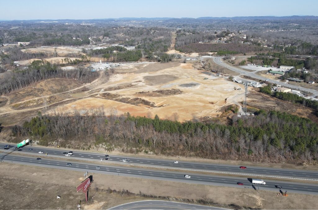 An industrial park in development on the Georgia-Tennessee state line would provide supply to the Chattanooga market, which is low on available industrial space, according to CoStar. (Tenby Partners)