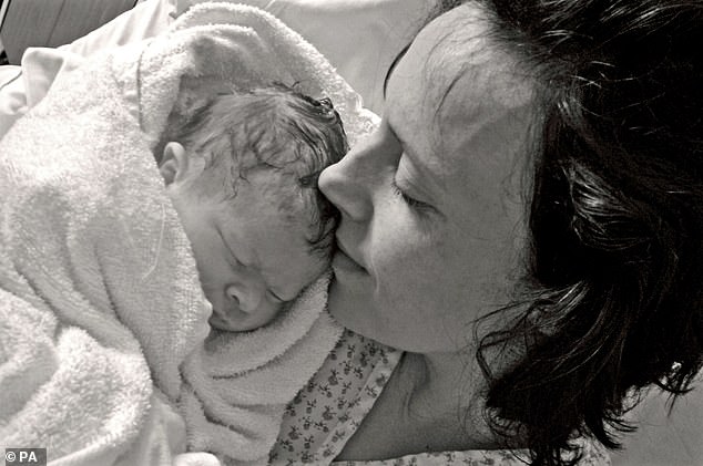Rhiannon Davies from Ludlow, Shropshire with her daughter Kate moments after she was born on March 1, 2009 at Shrewsbury and Telford NHS Trust. Kate died just hours later