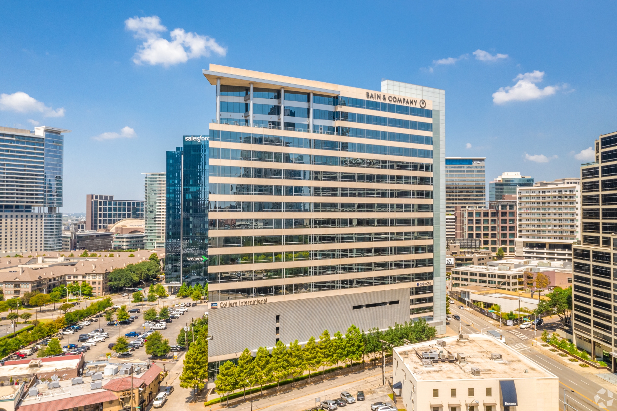 A California-based homebuilder is moving its corporate headquarters to this building in Uptown Dallas. (CoStar)