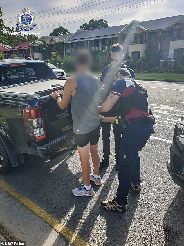 Police arrested Faulks during a car stop on Tuesday, while his partner Munch was later arrested at a nearby Gold Coast home
