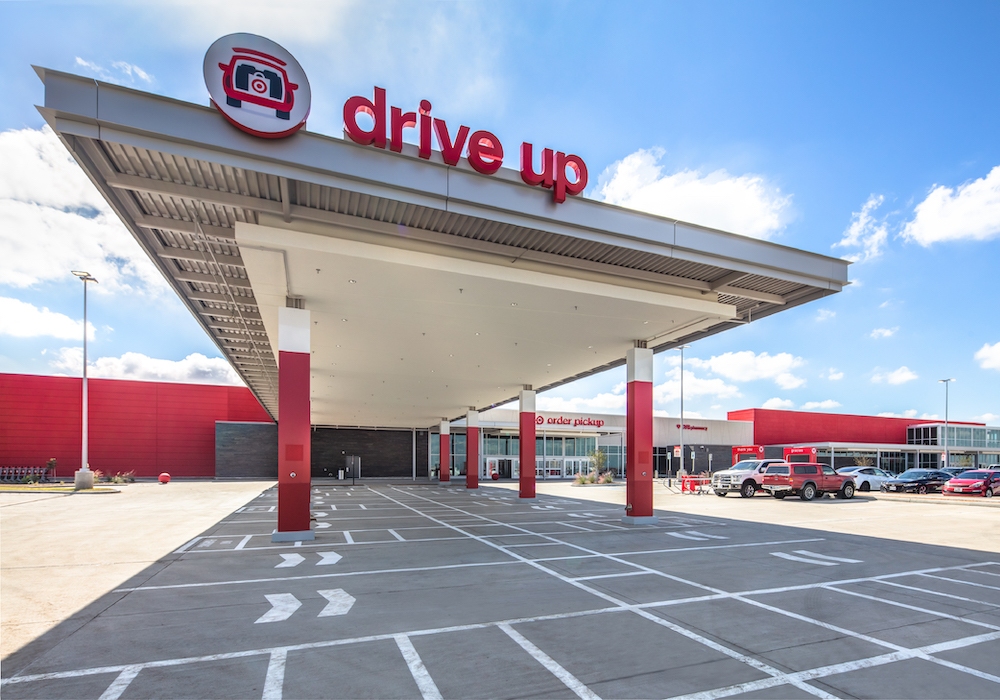 Target's new store designs incorporate dedicated drive-up areas. (Target)