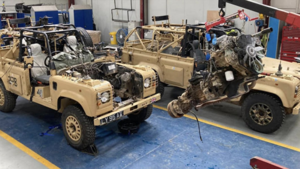 British Army Land Rovers, at least 4 of them, are going electric