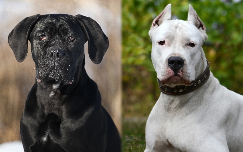 Parent breeds of Cane Corso Dogo Argentino Mix - Featured Image