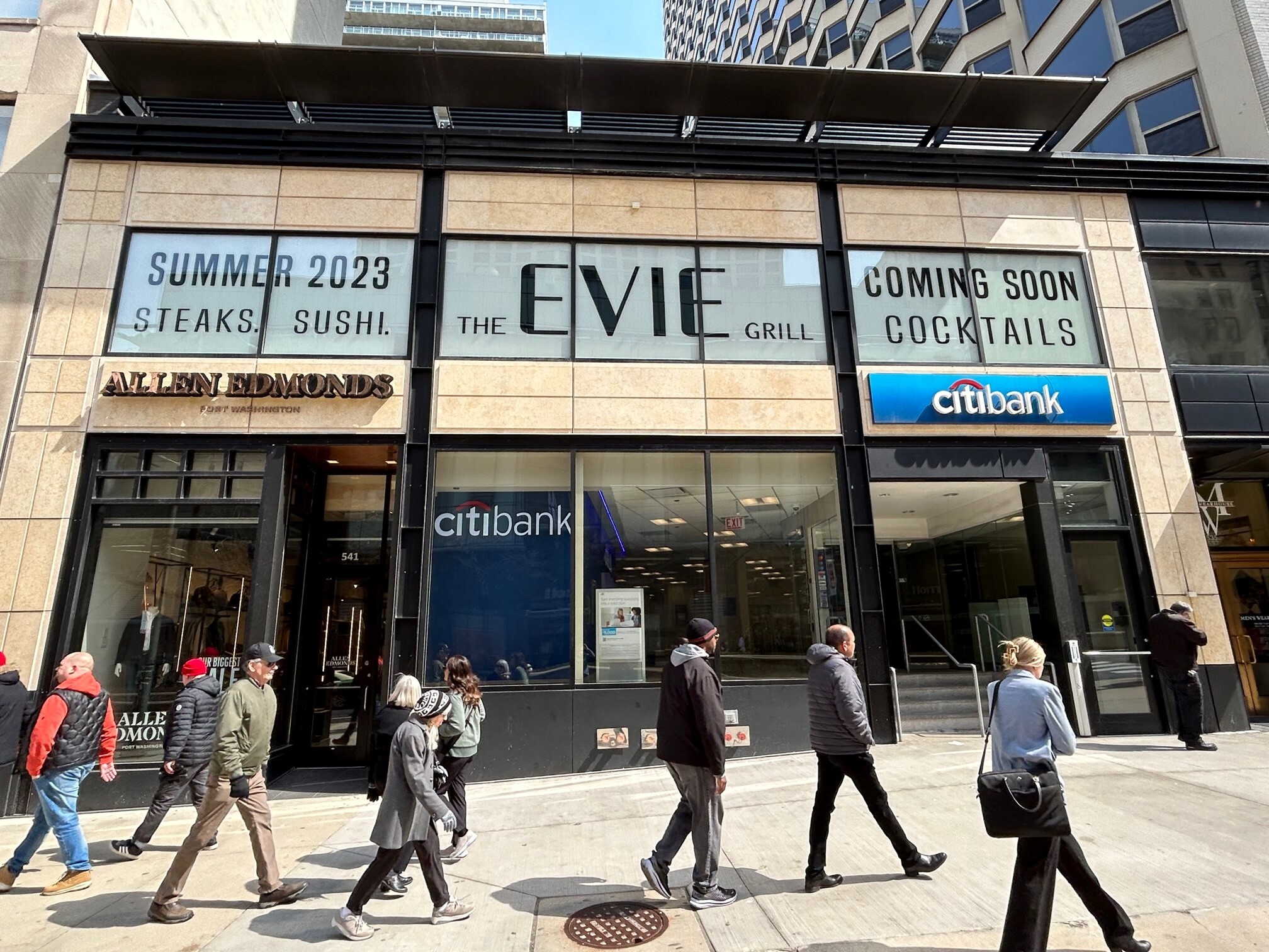 The Evie Grill is a restaurant planned for the former Bandera space at 535 N. Michigan Ave. in Chicago. It is expected to open in June. (Ryan Ori/CoStar)