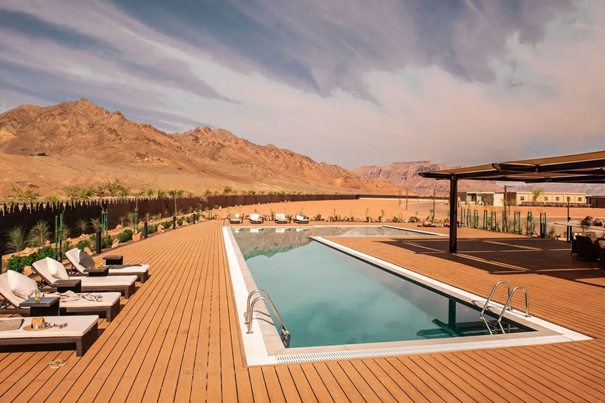 There are five Saudi Arabia giga-projects, including AlUla, covering 9,000 square miles and containing hotels such as Cloud7 Residence, designed to be sustainable and blend in with landscapes. (Kerten Hospitality)