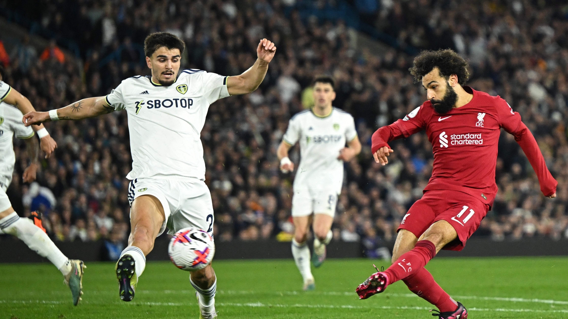 Mohamed Salah overtakes Liverpool legend Robbie Fowler to make Premier League history against Leeds