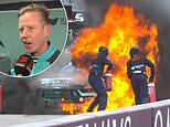 V8 Supercars driver has lucky escape from blazing inferno after his car catches FIRE on the track