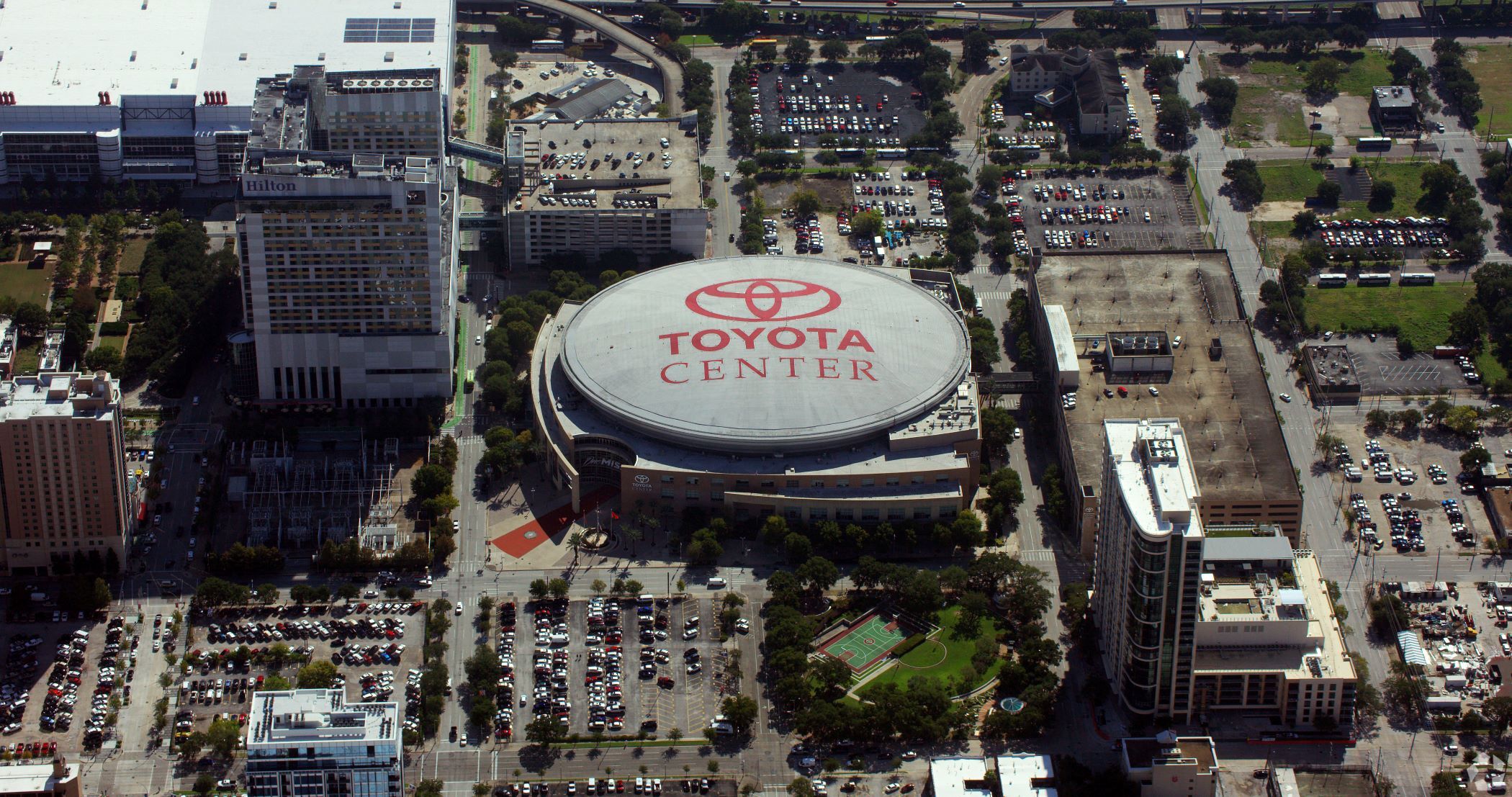 Toyota Center in downtown Houston could be the new home of the Arizona Coyotes, a report says, should the NHL franchise decide to leave metropolitan Phoenix and relocate to the Bayou City. (CoStar)