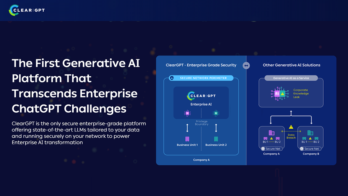 ClearML unveils ClearGPT, a generative AI platform overcoming ChatGPT challenges