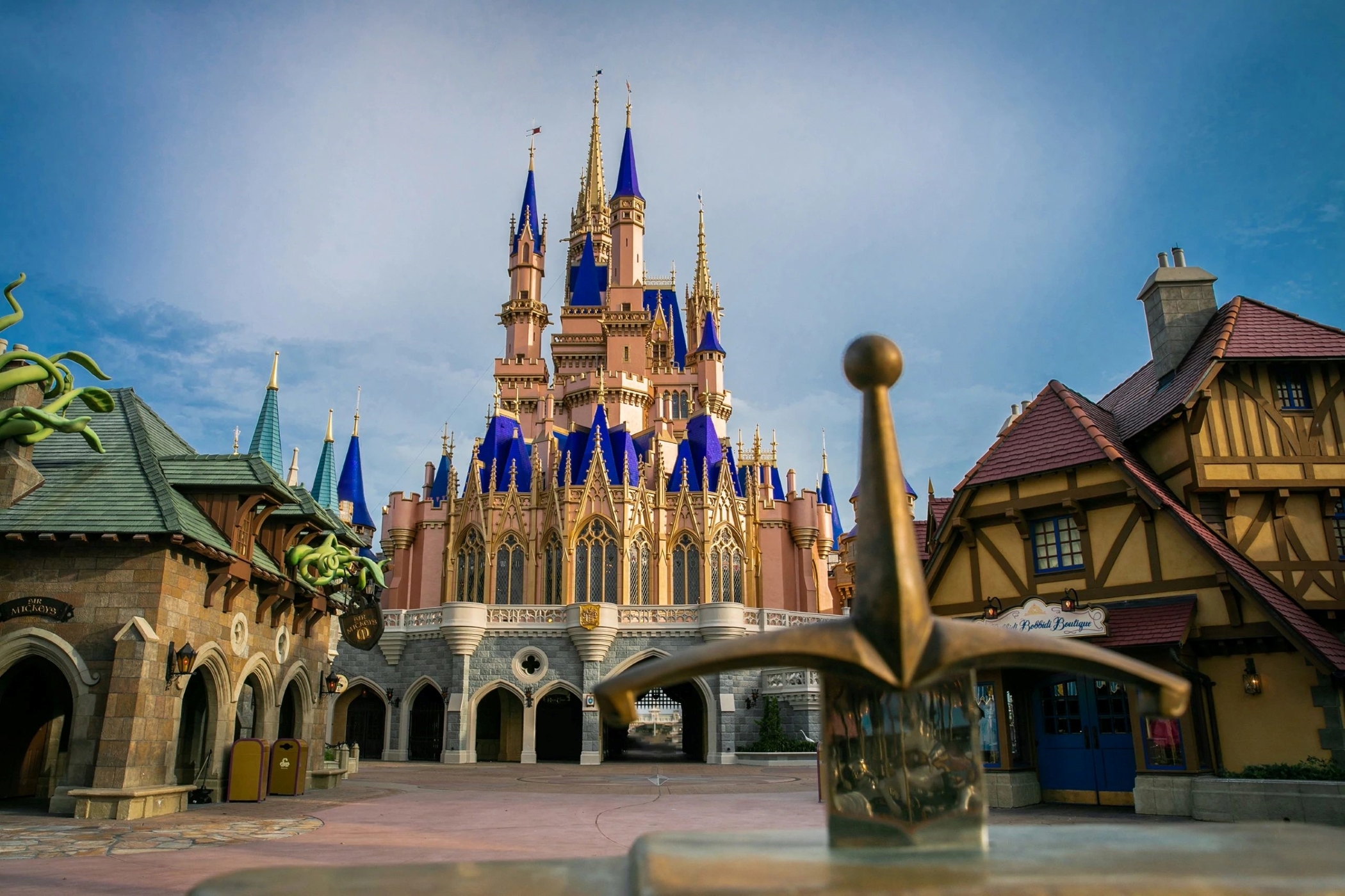 Disney World in Florida helped fuel a significant boost in domestic theme park revenue for the company in its latest quarter. (Getty Images)