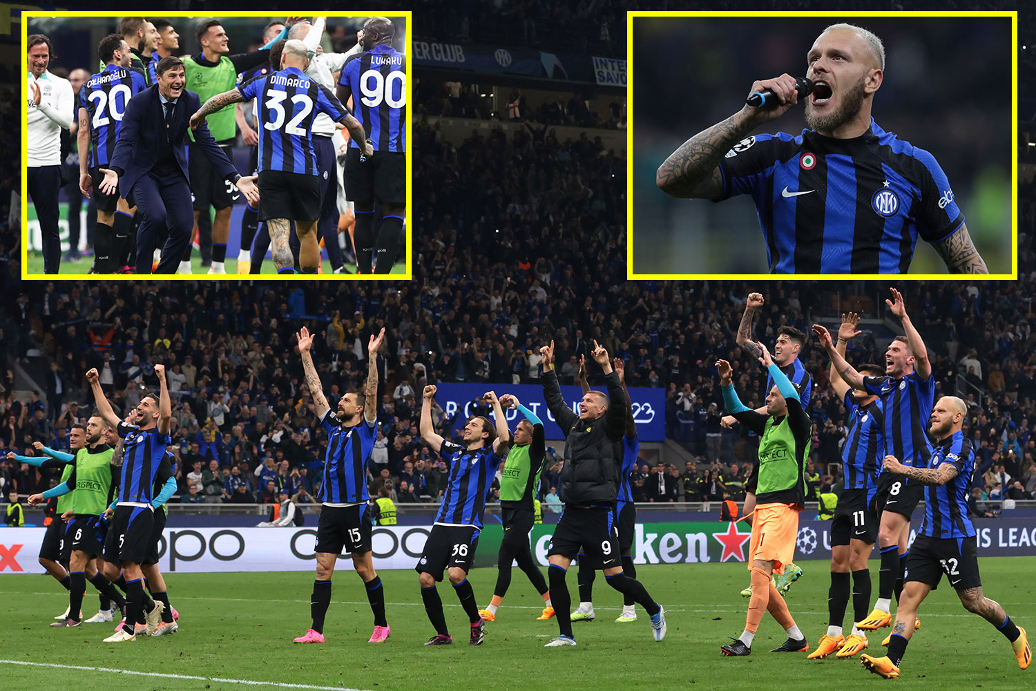 Inter Milan celebrate reaching Champions League final with fans as Man City and Real Madrid warned they won't be pushovers