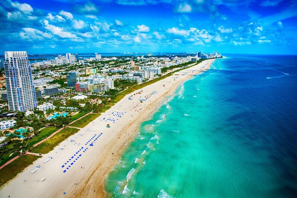 Miami's coastline. (Getty Images)