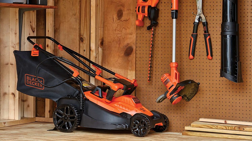 This Black+Decker electric lawnmower is available for a giant 51% off today