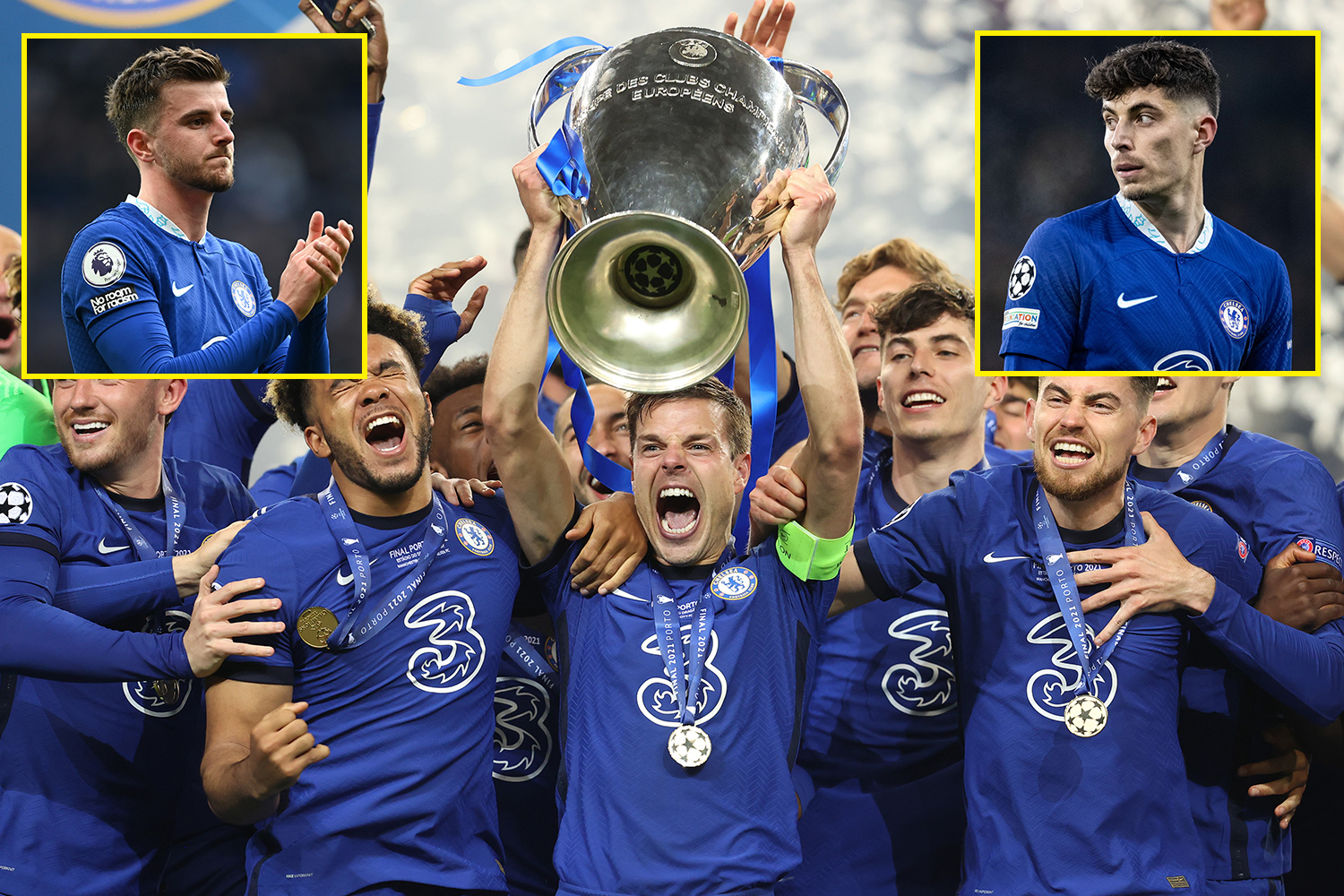 Chelsea could be left with only FOUR players from 23-man Champions League-winning squad after Kai Havertz and Mason Mount transfers