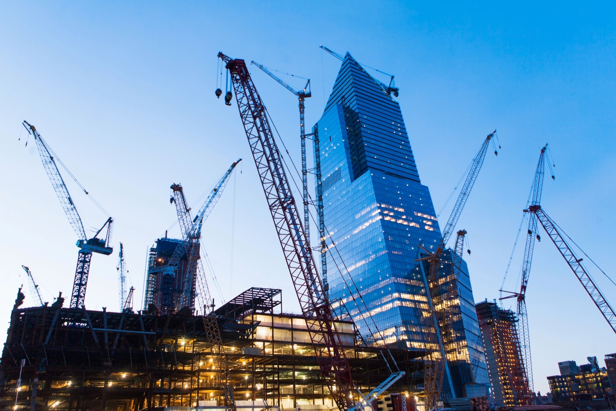 Construction material costs are expected to remain high by historical standards in the next two years and beyond, even as pandemic supply chain disruptions ease, according to Oxford Economics. (Getty Images)