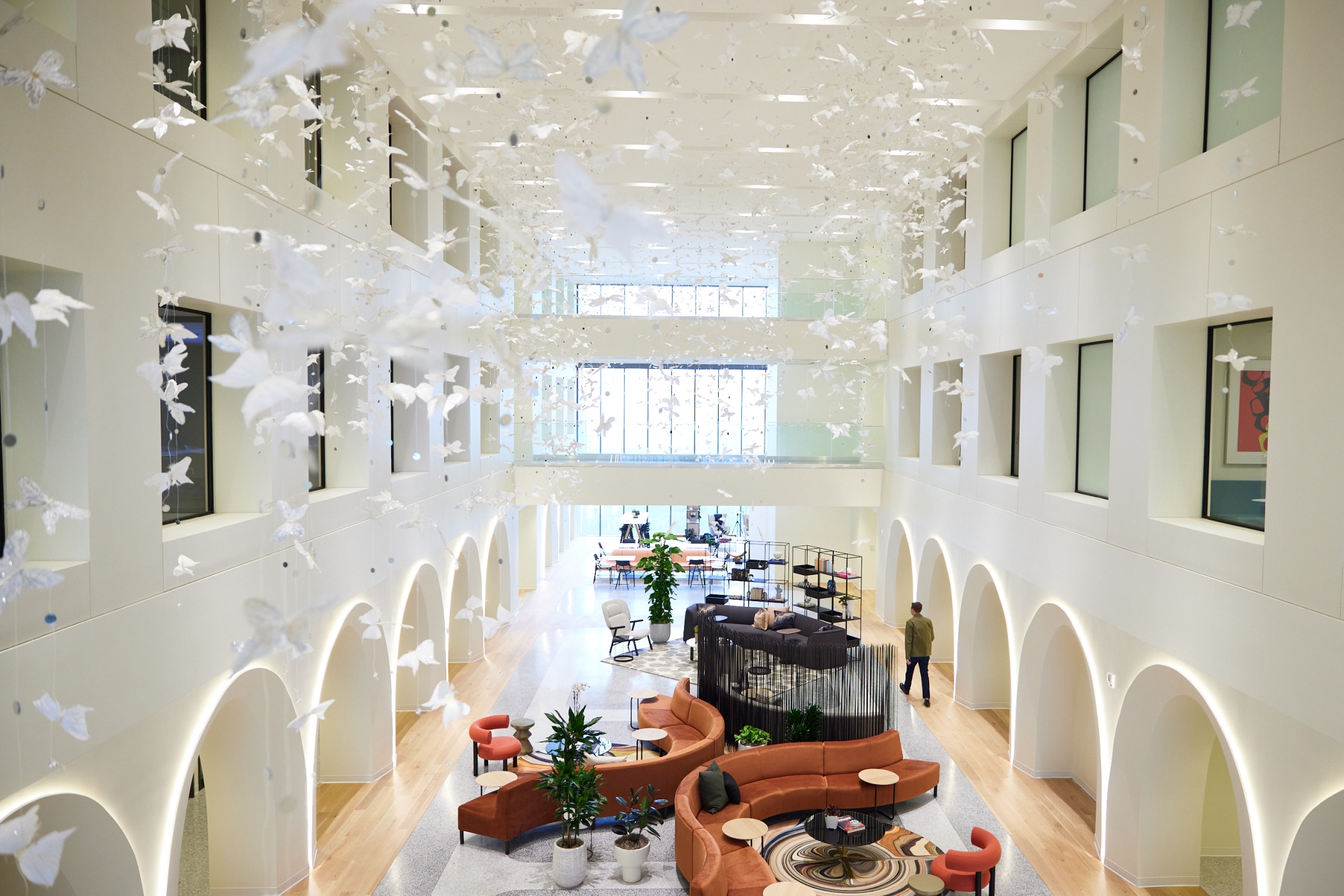 Neiman Marcus has a three-story atrium at its new Dallas headquarters and hub office. (Neiman Marcus)