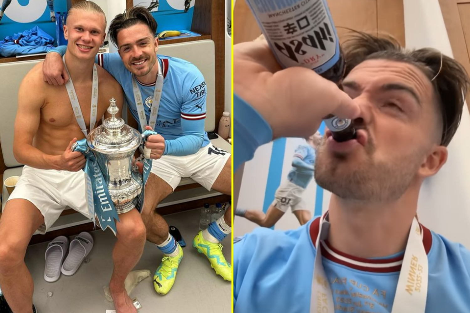 What treble? Man City show importance of FA Cup and Manchester bragging rights as Jack Grealish kicks off party