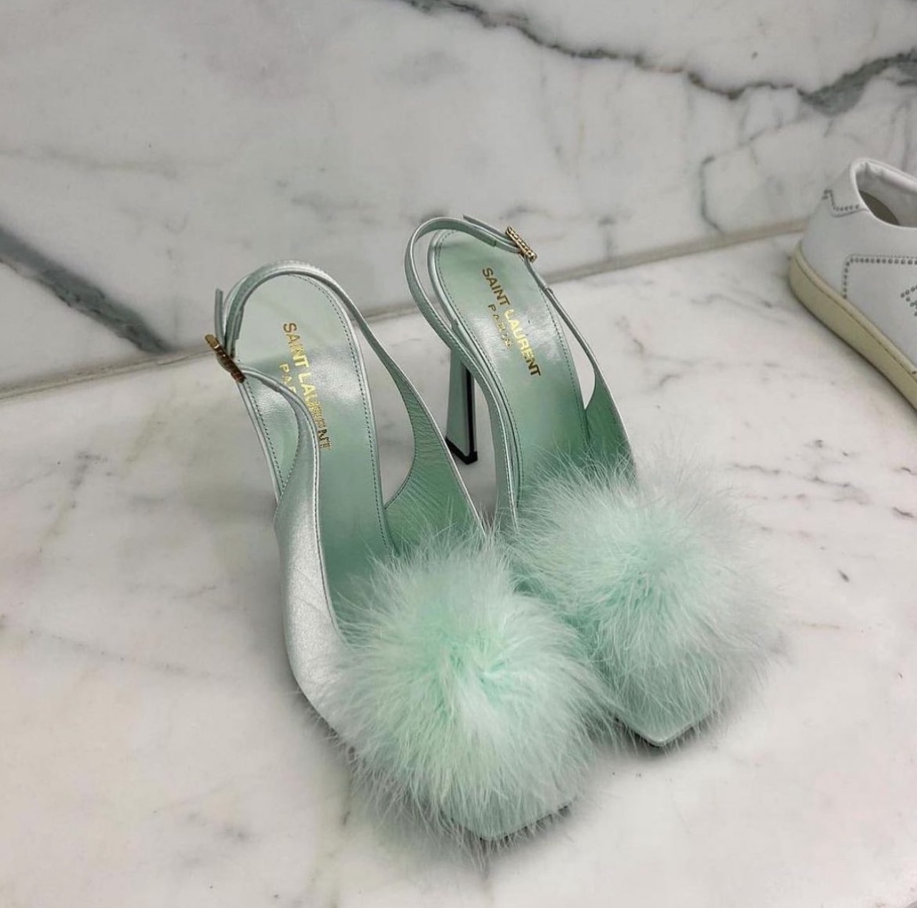 YSL Has The Perfect Mint Green Tone Heels For Your Summer Must-Have Shoe Collection