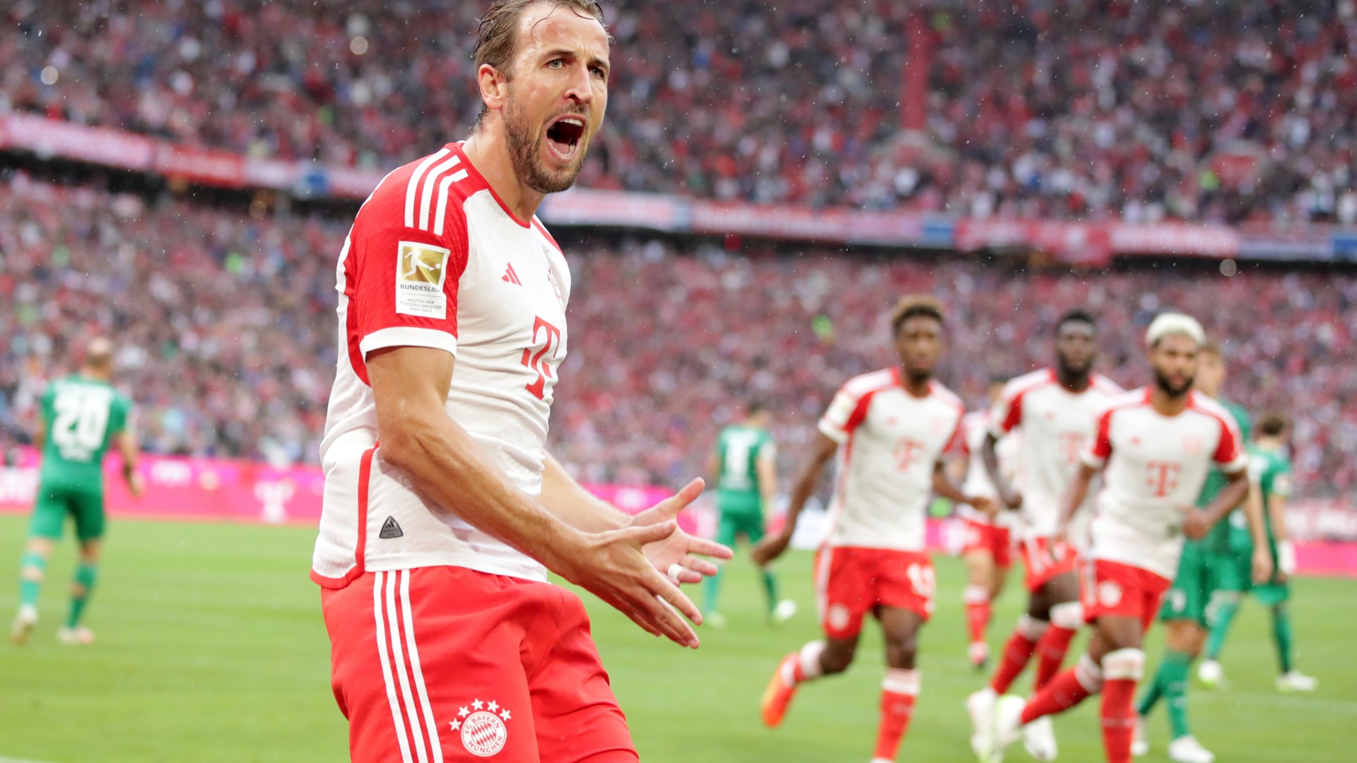 Harry Kane scores first home goals for Bayern Munich with penalty and poacher's finish inspiring victory