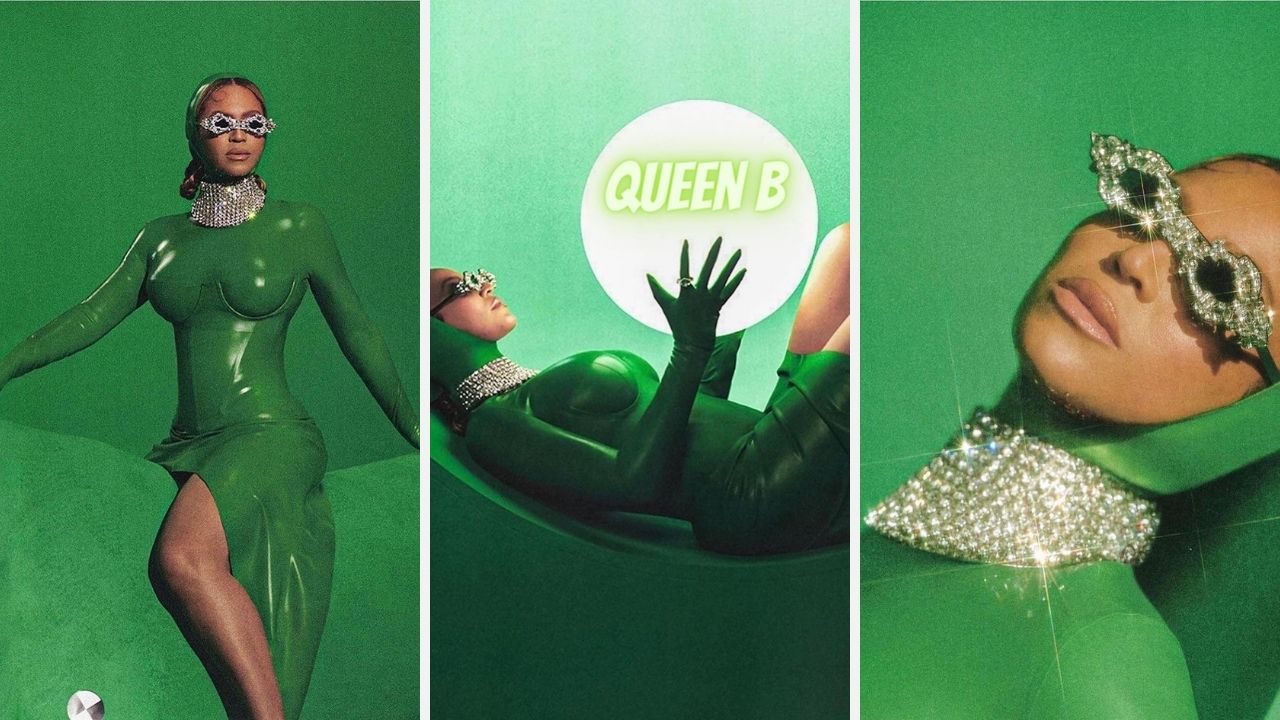 Beyoncé Stunned in a Green Venus Prototype Monochromatic Latex Look for a Renaissance Shoot – Fashion Bomb Daily