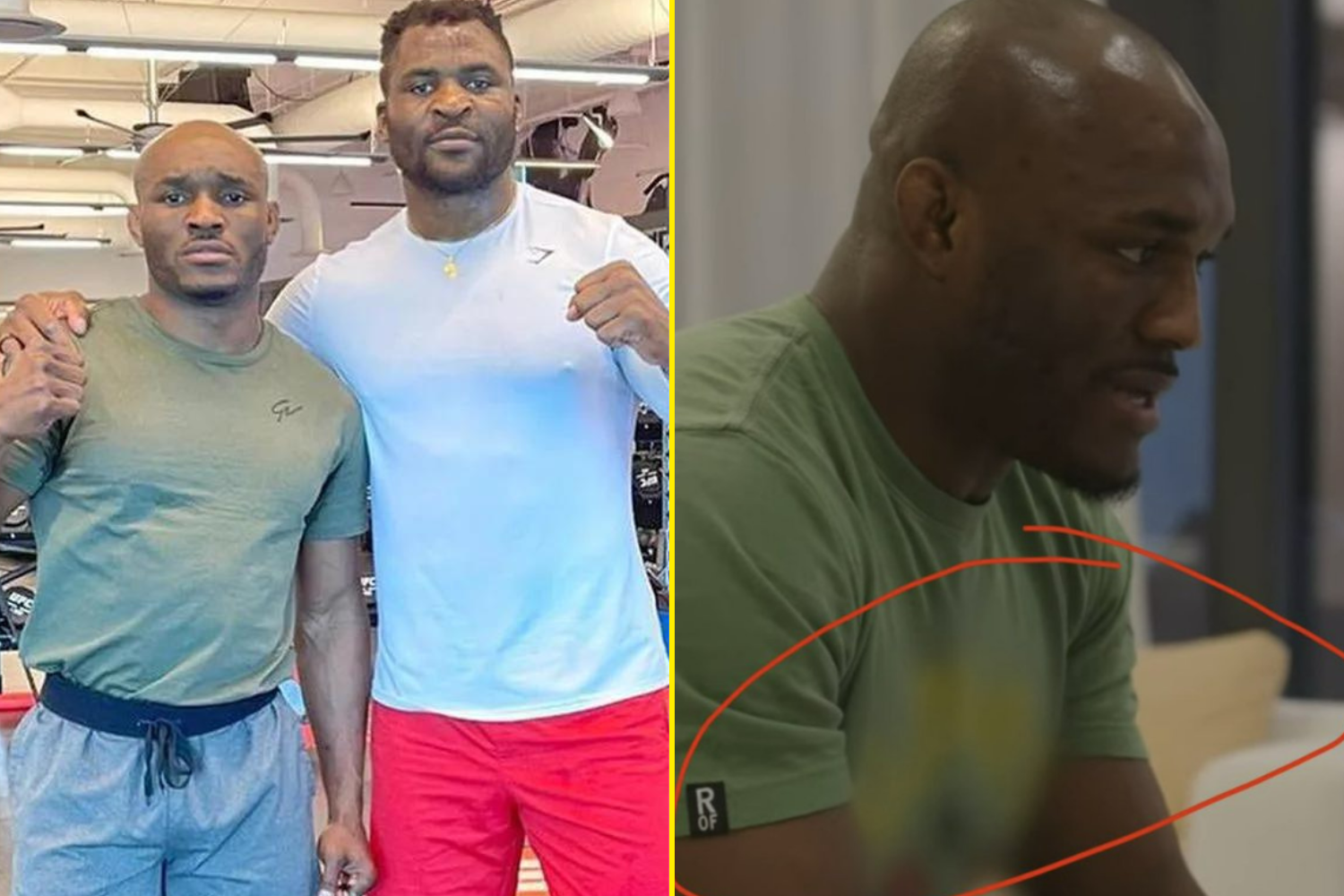 Francis Ngannou points out latest UFC dig as Kamaru Usman’s T-shirt supporting Tyson Fury’s next opponent is censored