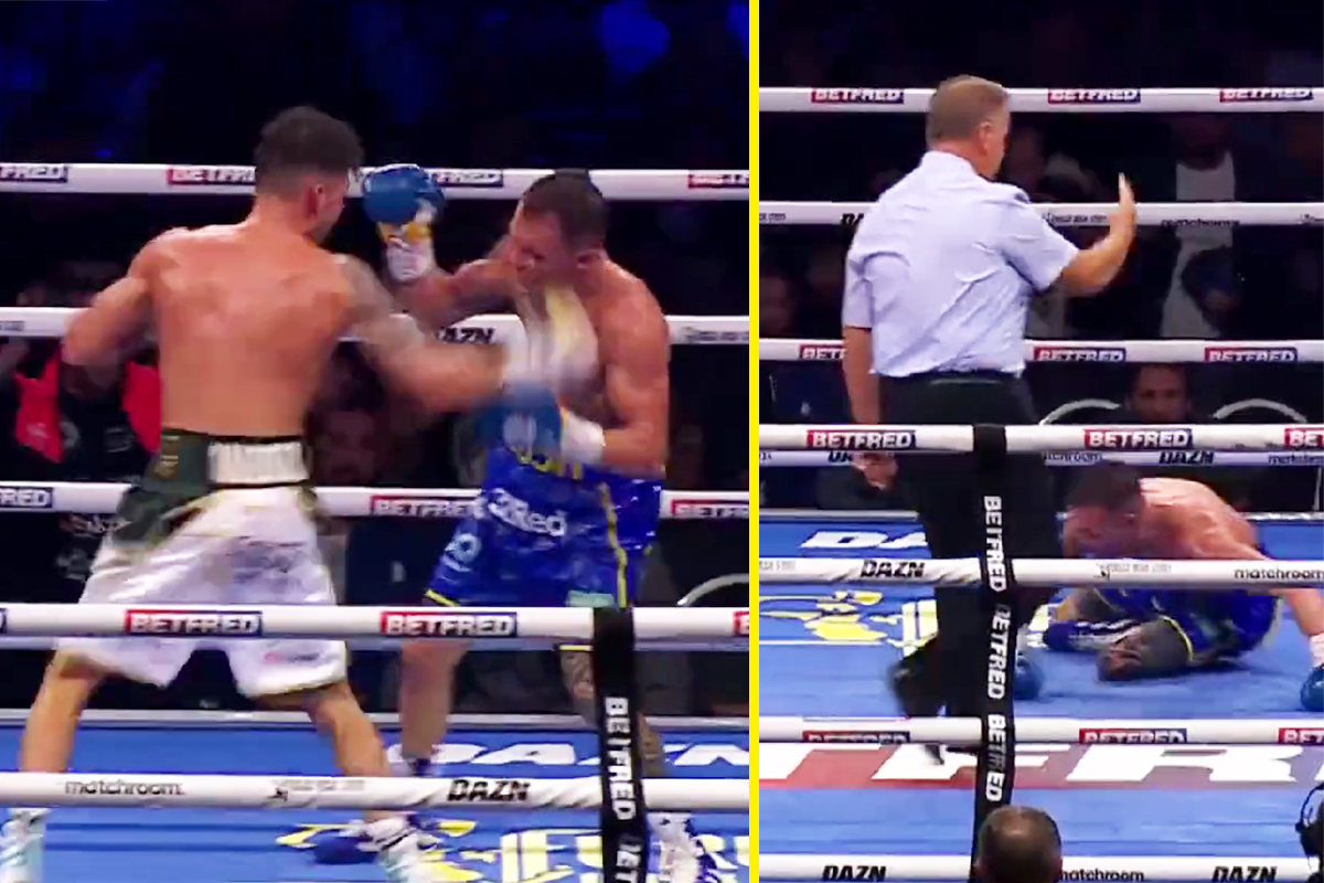 Leigh Wood brutally knocks out Josh Warrington in stunning comeback after almost being stopped himself