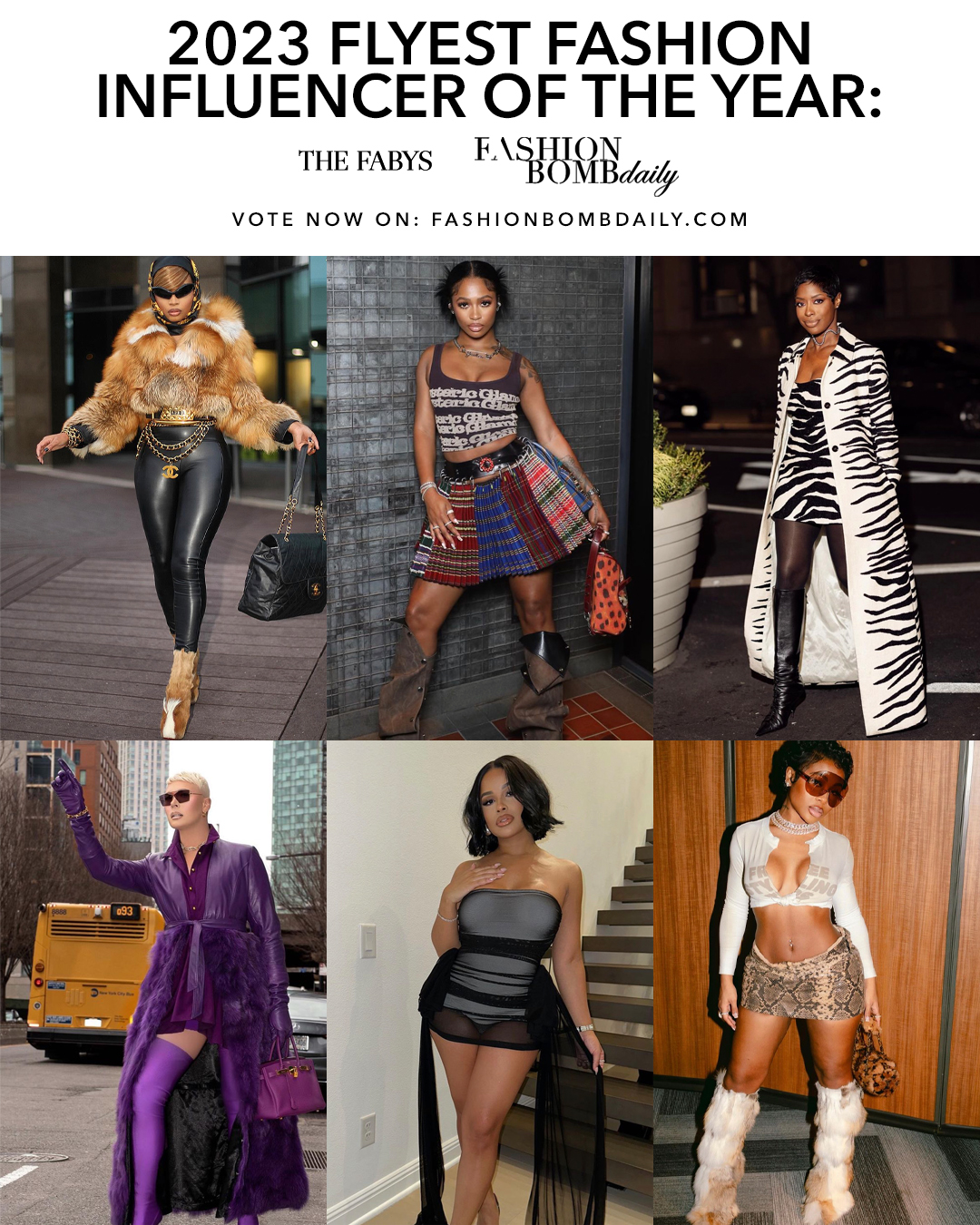 Vote for Most Flyest Fashion Influencer Including Alonzo Arnold, Jayda Cheaves, Taina Williams & More! – Fashion Bomb Daily